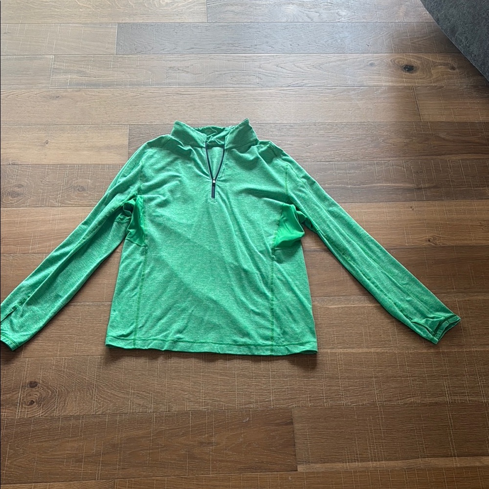 Lululemon Athletica Green Zip-Up Pullover